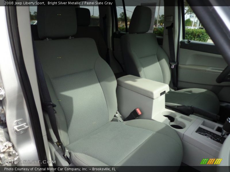 Bright Silver Metallic / Pastel Slate Gray 2008 Jeep Liberty Sport