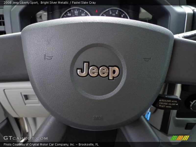 Bright Silver Metallic / Pastel Slate Gray 2008 Jeep Liberty Sport