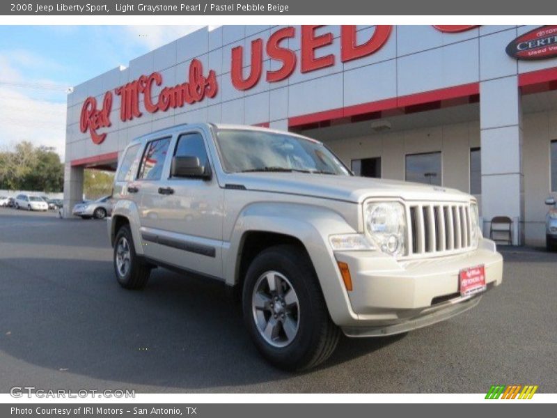 Light Graystone Pearl / Pastel Pebble Beige 2008 Jeep Liberty Sport