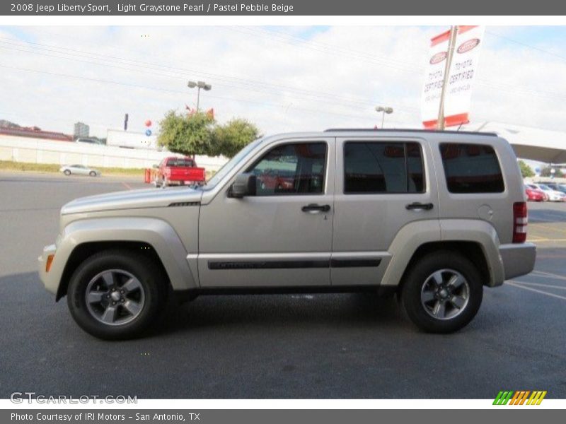 Light Graystone Pearl / Pastel Pebble Beige 2008 Jeep Liberty Sport