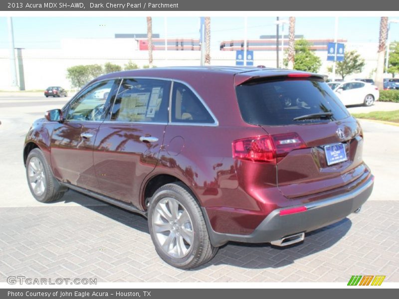 Dark Cherry Pearl / Parchment 2013 Acura MDX SH-AWD