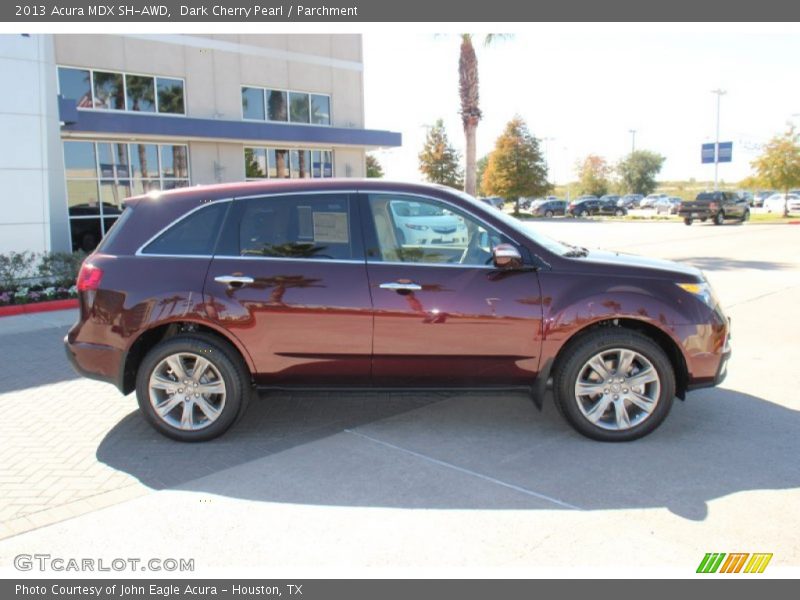 Dark Cherry Pearl / Parchment 2013 Acura MDX SH-AWD