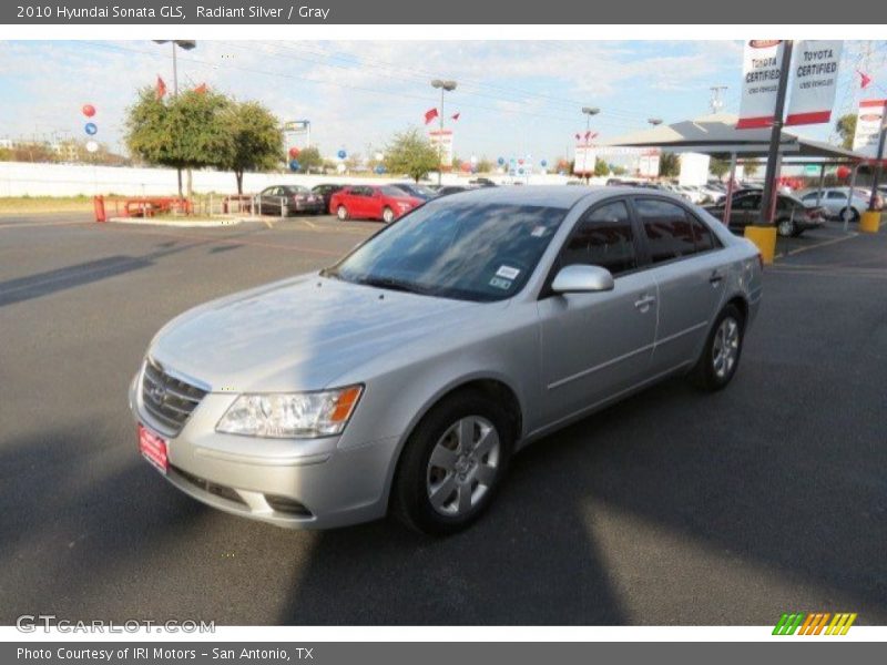 Radiant Silver / Gray 2010 Hyundai Sonata GLS