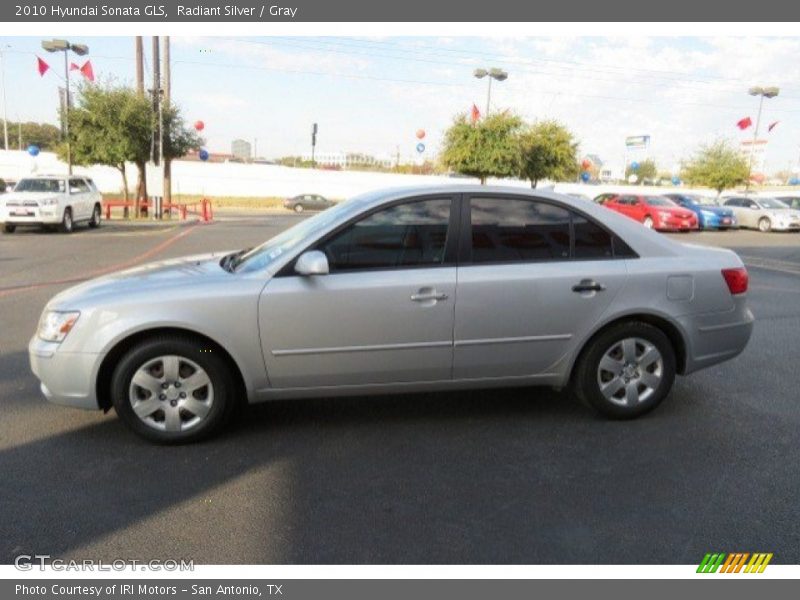 Radiant Silver / Gray 2010 Hyundai Sonata GLS