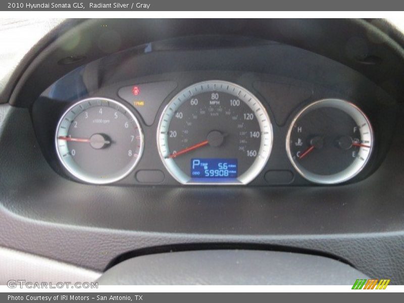 Radiant Silver / Gray 2010 Hyundai Sonata GLS