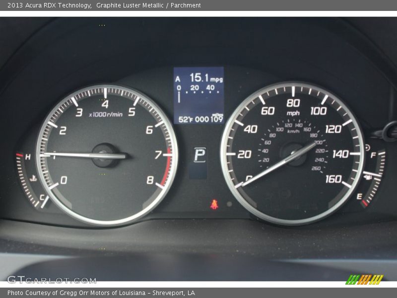 Graphite Luster Metallic / Parchment 2013 Acura RDX Technology