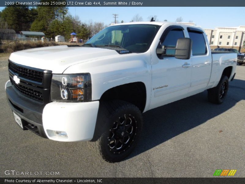 Summit White / Ebony 2009 Chevrolet Silverado 2500HD LTZ Crew Cab 4x4