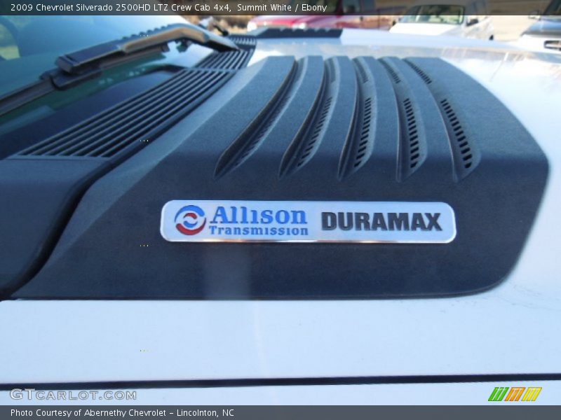 Summit White / Ebony 2009 Chevrolet Silverado 2500HD LTZ Crew Cab 4x4
