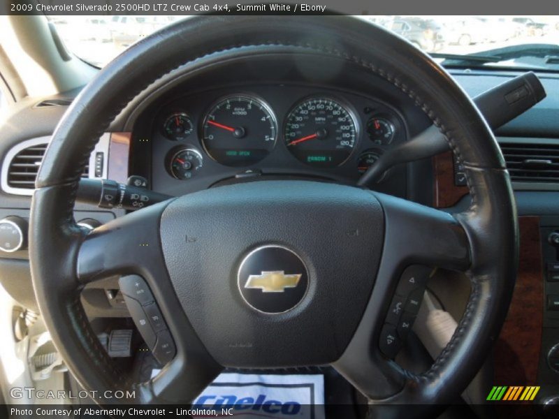 Summit White / Ebony 2009 Chevrolet Silverado 2500HD LTZ Crew Cab 4x4