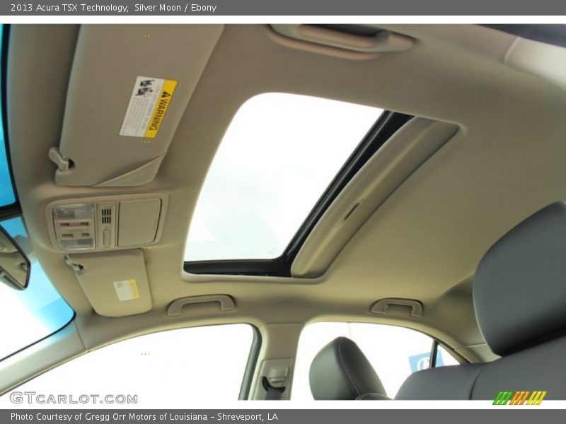 Silver Moon / Ebony 2013 Acura TSX Technology