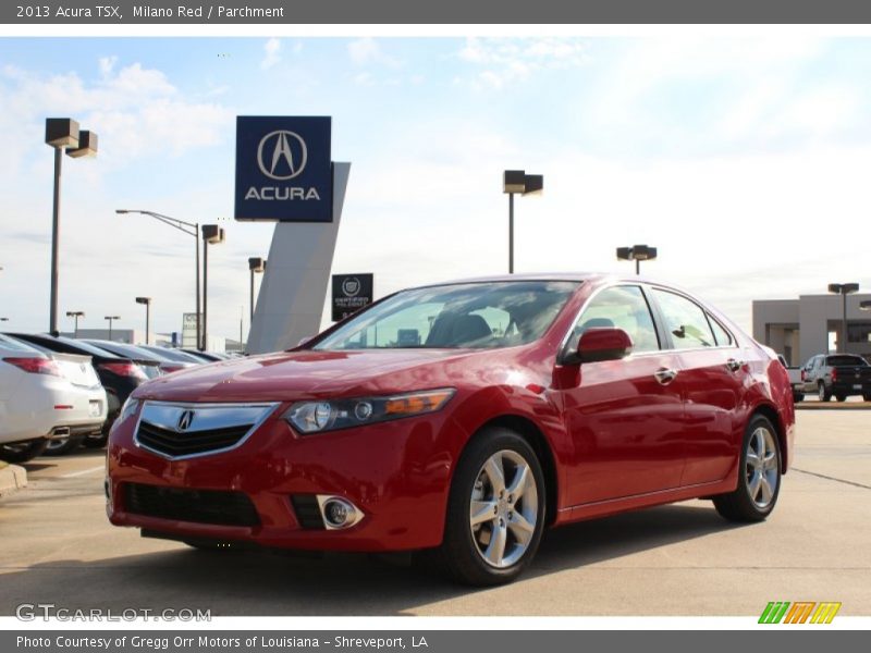 Milano Red / Parchment 2013 Acura TSX