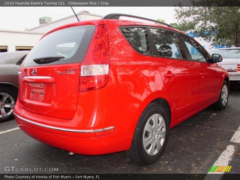 Chilipepper Red / Gray 2010 Hyundai Elantra Touring GLS