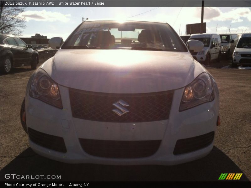 White Water Pearl / Beige 2012 Suzuki Kizashi S AWD