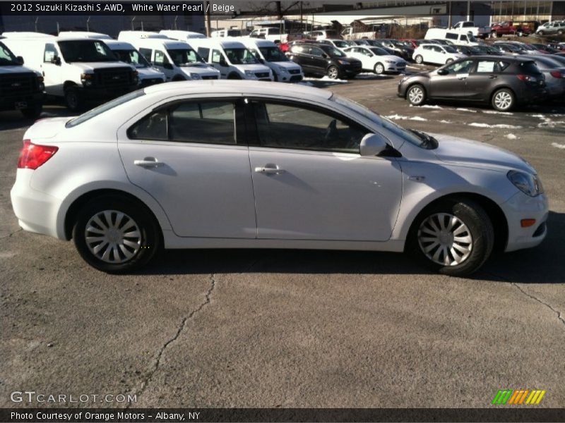 White Water Pearl / Beige 2012 Suzuki Kizashi S AWD