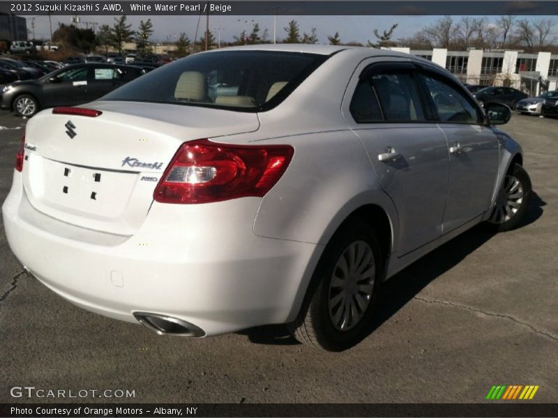 White Water Pearl / Beige 2012 Suzuki Kizashi S AWD
