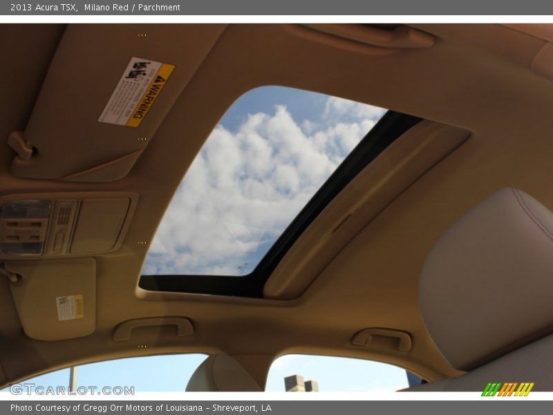 Sunroof of 2013 TSX 