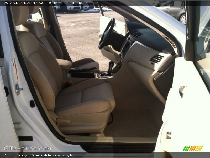 White Water Pearl / Beige 2012 Suzuki Kizashi S AWD
