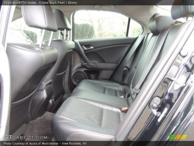 Rear Seat of 2010 TSX Sedan