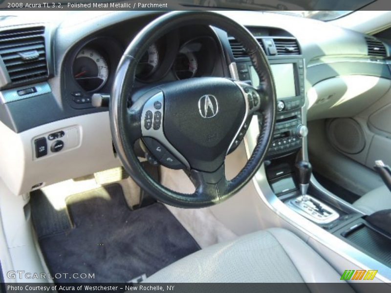 Polished Metal Metallic / Parchment 2008 Acura TL 3.2