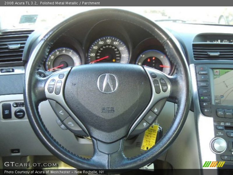 Polished Metal Metallic / Parchment 2008 Acura TL 3.2