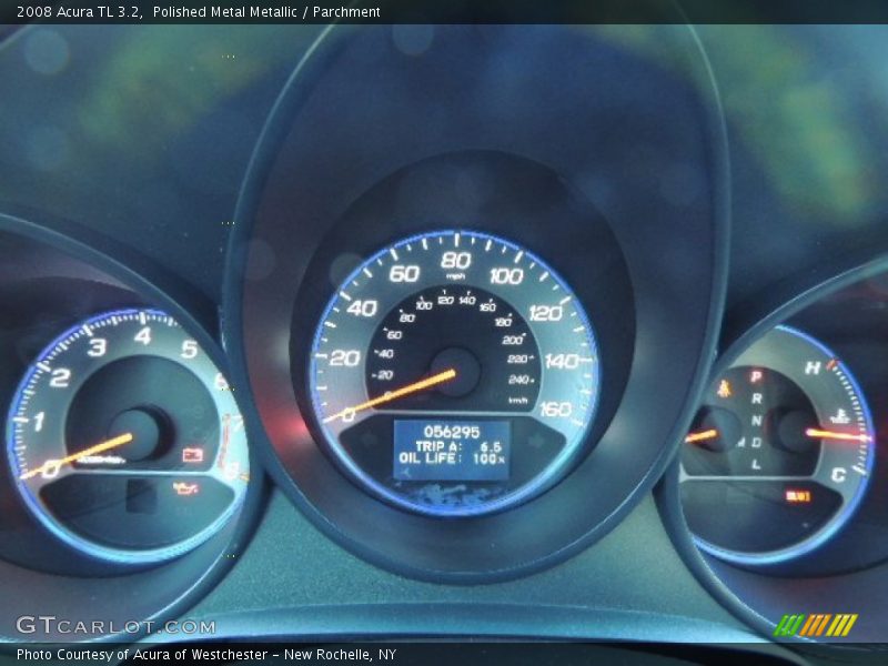 Polished Metal Metallic / Parchment 2008 Acura TL 3.2