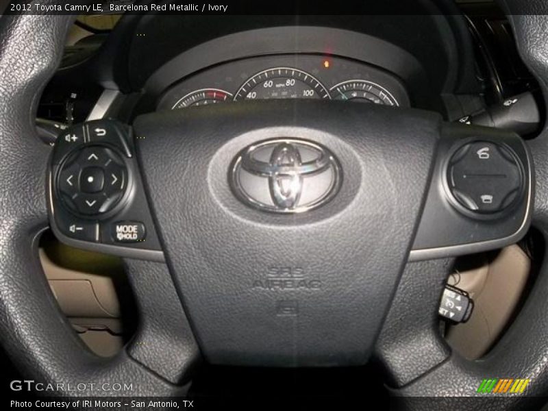 Barcelona Red Metallic / Ivory 2012 Toyota Camry LE
