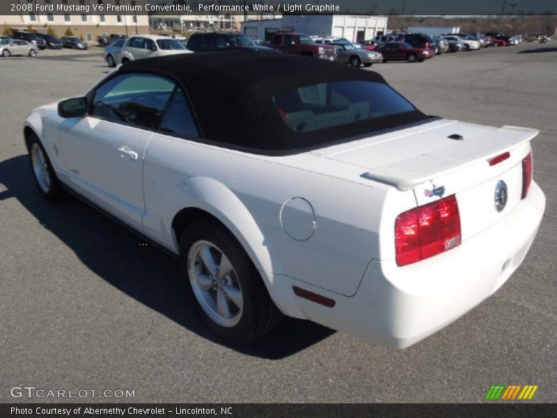 Performance White / Light Graphite 2008 Ford Mustang V6 Premium Convertible