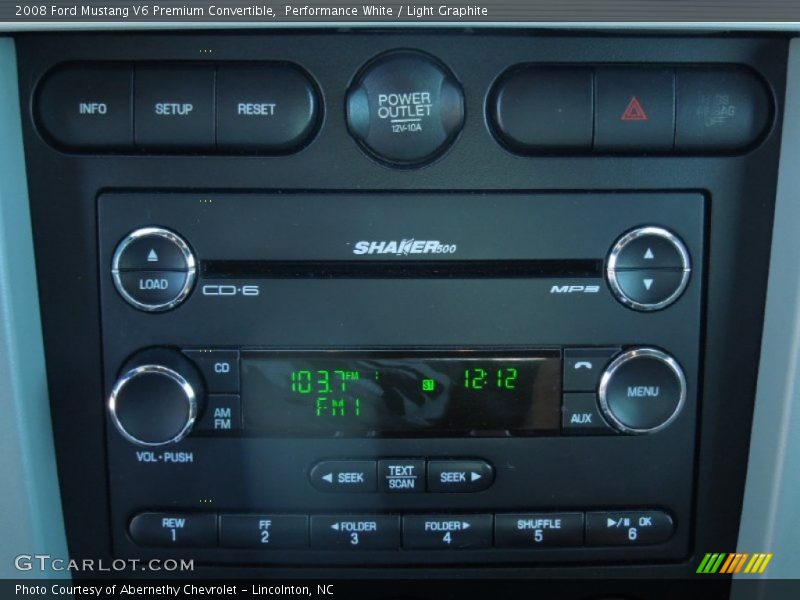 Audio System of 2008 Mustang V6 Premium Convertible