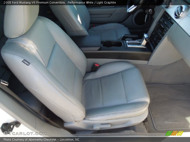 Front Seat of 2008 Mustang V6 Premium Convertible