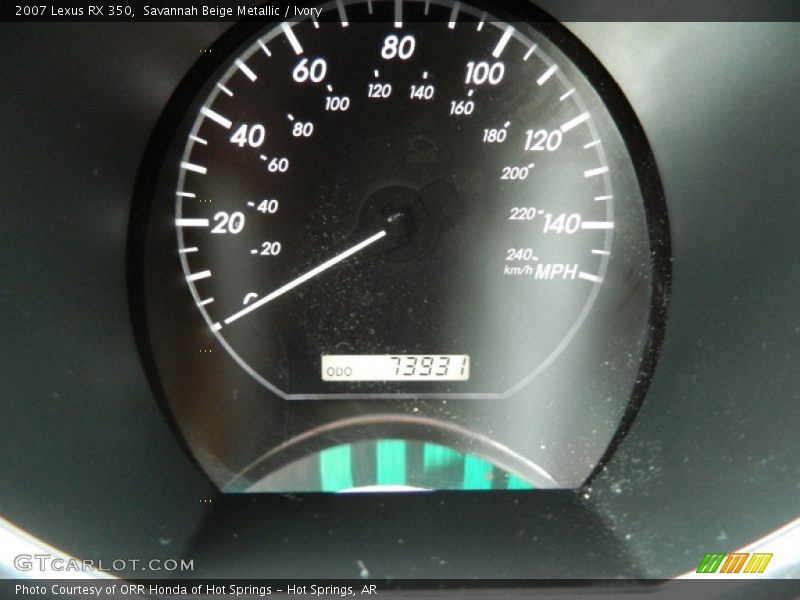 Savannah Beige Metallic / Ivory 2007 Lexus RX 350