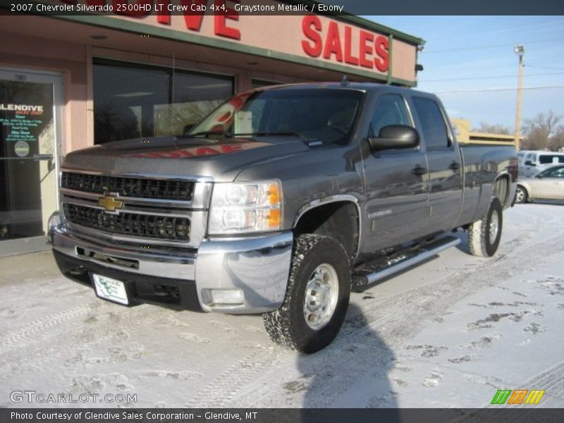 Graystone Metallic / Ebony 2007 Chevrolet Silverado 2500HD LT Crew Cab 4x4
