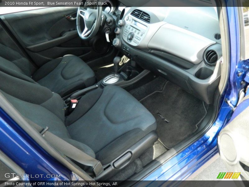 Blue Sensation Pearl / Sport Black 2010 Honda Fit Sport