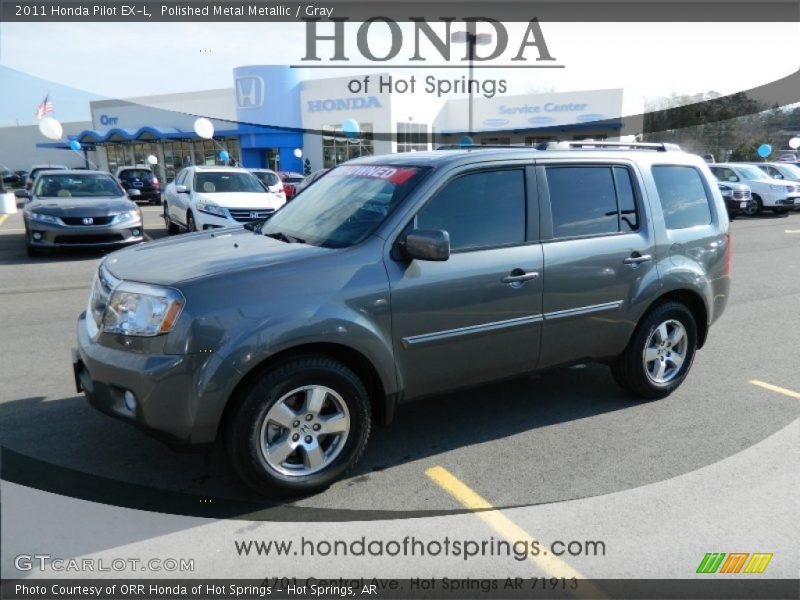 Polished Metal Metallic / Gray 2011 Honda Pilot EX-L