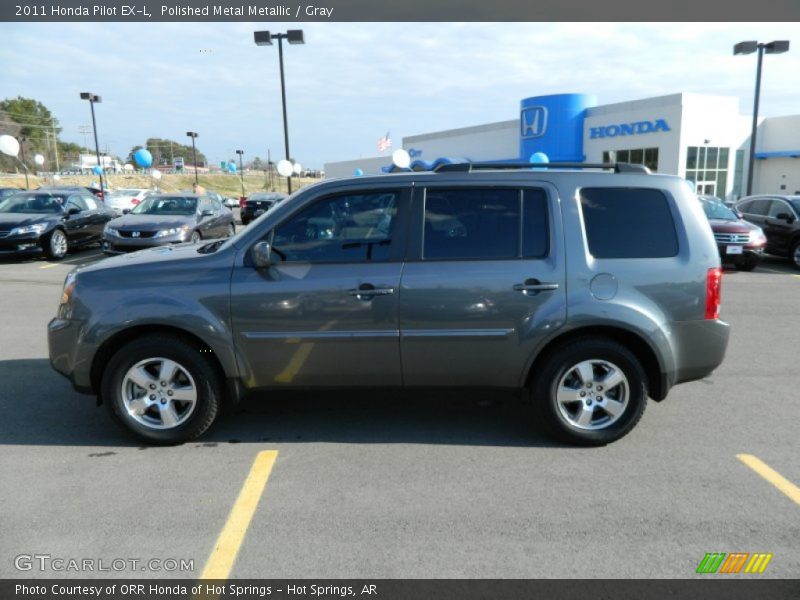 Polished Metal Metallic / Gray 2011 Honda Pilot EX-L