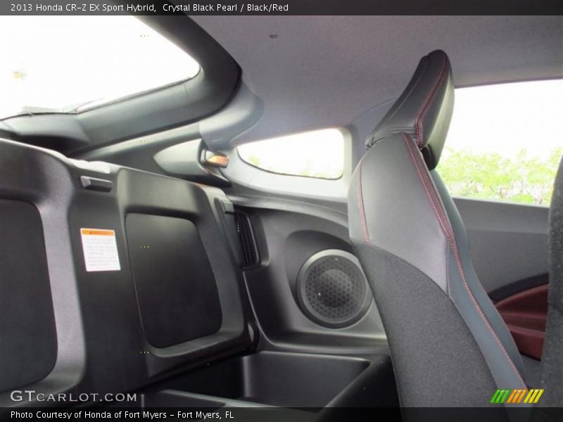 Crystal Black Pearl / Black/Red 2013 Honda CR-Z EX Sport Hybrid