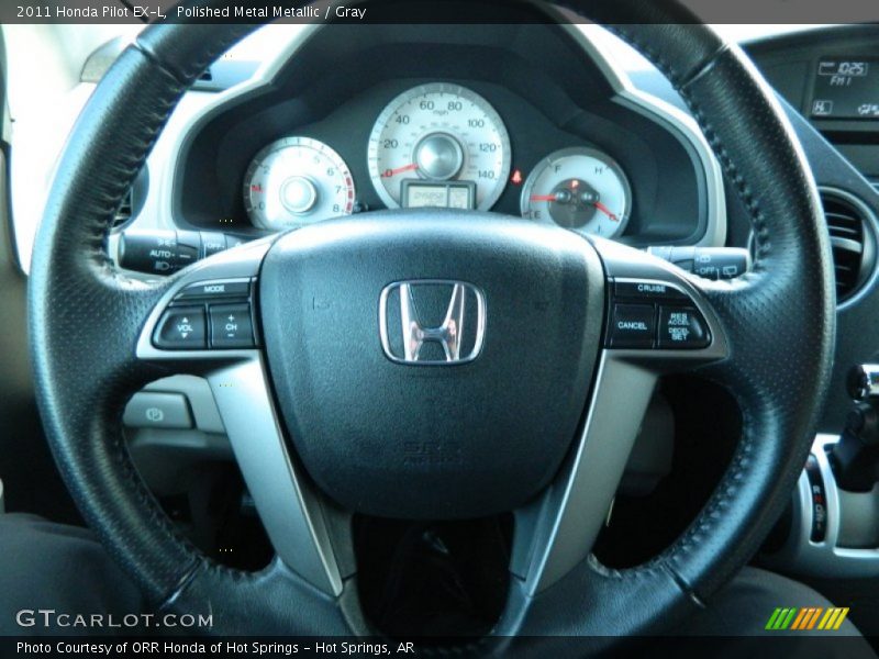 Polished Metal Metallic / Gray 2011 Honda Pilot EX-L