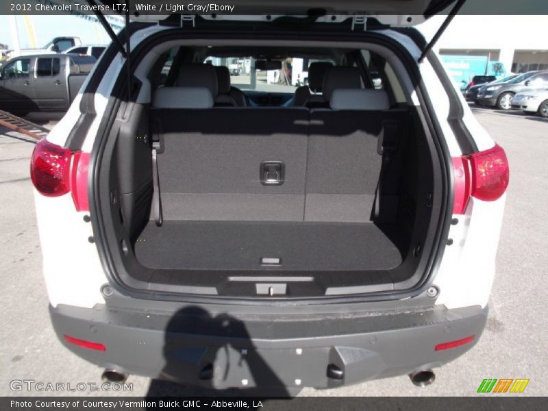 White / Light Gray/Ebony 2012 Chevrolet Traverse LTZ