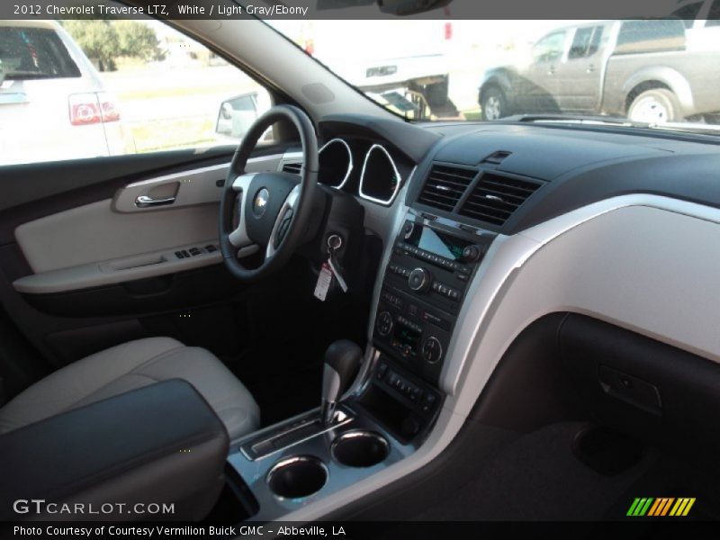 White / Light Gray/Ebony 2012 Chevrolet Traverse LTZ