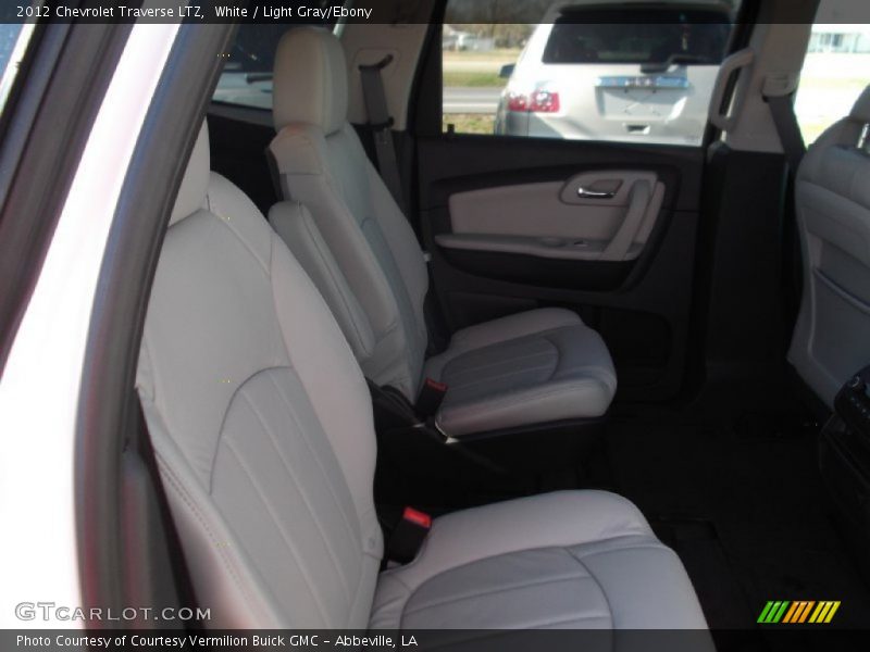 White / Light Gray/Ebony 2012 Chevrolet Traverse LTZ