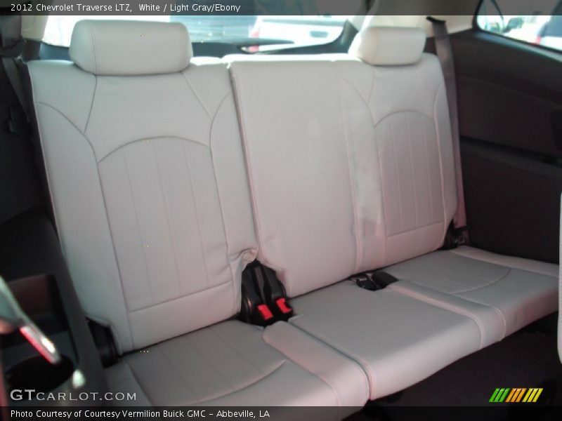 White / Light Gray/Ebony 2012 Chevrolet Traverse LTZ