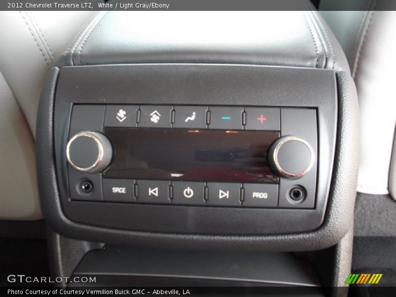 White / Light Gray/Ebony 2012 Chevrolet Traverse LTZ
