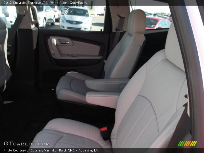 White / Light Gray/Ebony 2012 Chevrolet Traverse LTZ