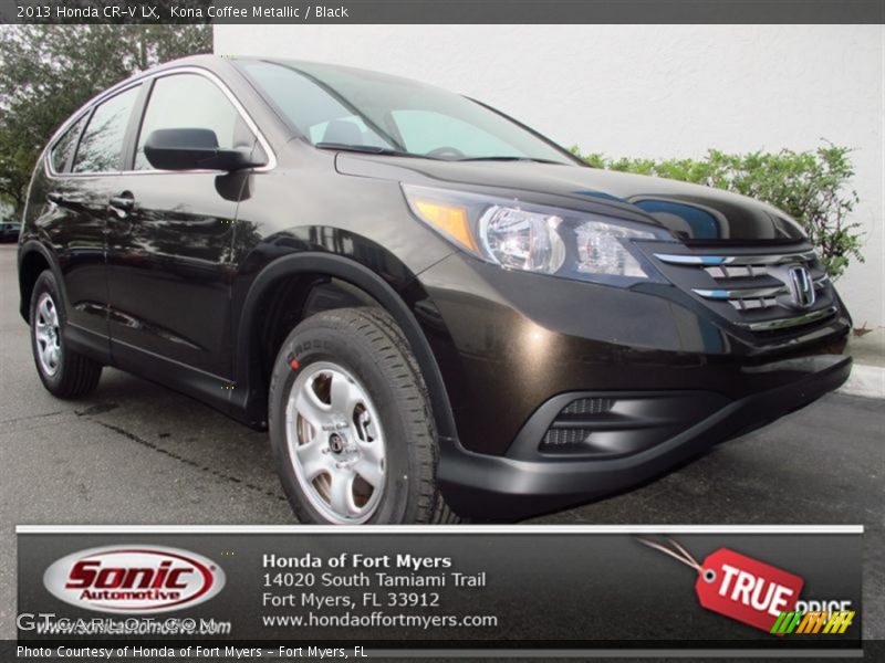 Kona Coffee Metallic / Black 2013 Honda CR-V LX