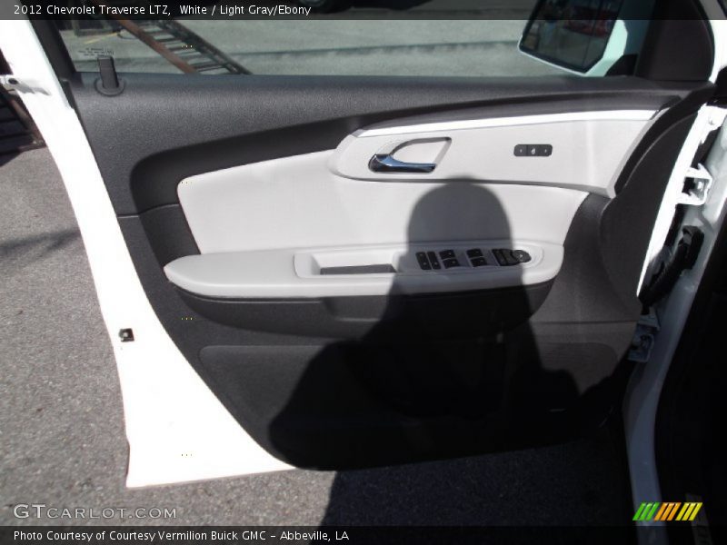 White / Light Gray/Ebony 2012 Chevrolet Traverse LTZ