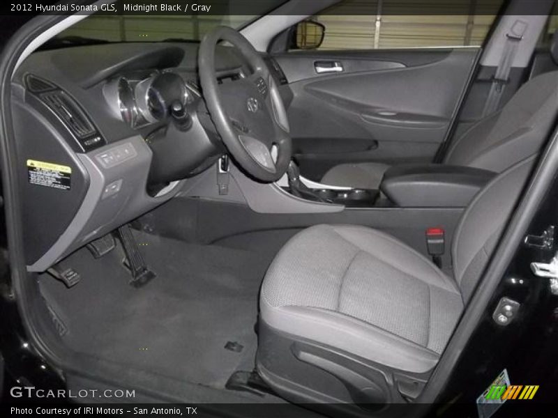 Midnight Black / Gray 2012 Hyundai Sonata GLS