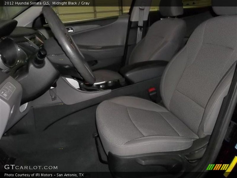Midnight Black / Gray 2012 Hyundai Sonata GLS