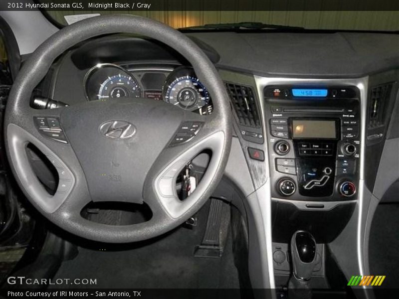 Midnight Black / Gray 2012 Hyundai Sonata GLS