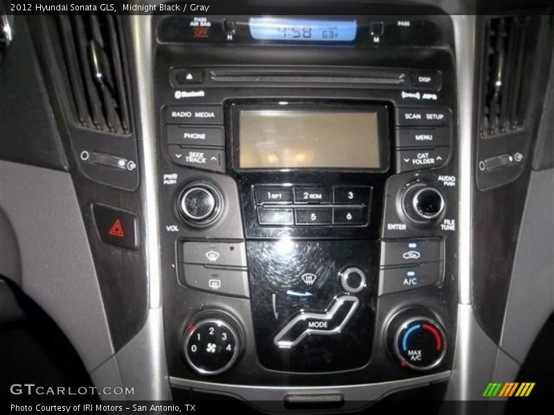 Midnight Black / Gray 2012 Hyundai Sonata GLS