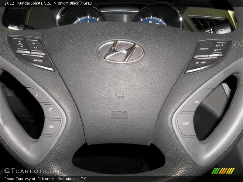 Midnight Black / Gray 2012 Hyundai Sonata GLS