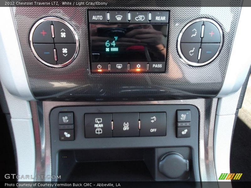 White / Light Gray/Ebony 2012 Chevrolet Traverse LTZ
